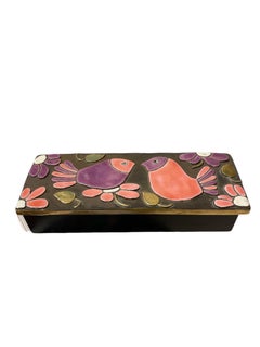 Ceramic Bird Jewelry Box N°ESP267, Art Nouveau, 20th Century, Signed