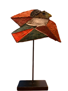 Miniature Ceramic Sculpture N°JAC55, Abstract Geometric, 14 x 9 CM