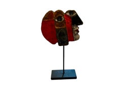 Ceramic Miniature N°JAC75, Abstract Geometric Sculpture, 7 x 13 CM
