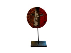 Jacotte & Roger Capron Ceramic Miniature N°JAC76, 12cm Abstract Art