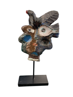 Jacotte & Roger Capron Ceramic Miniature N°JAC137, Abstract Geometric