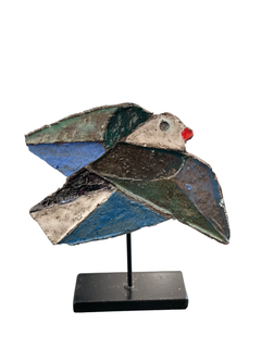 Jacotte & Roger Capron Ceramic Miniature N°JAC138, Abstract Geometric