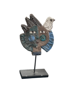 Jacotte & Roger Capron Ceramic Miniature N°JAC141, Abstract Sculpture