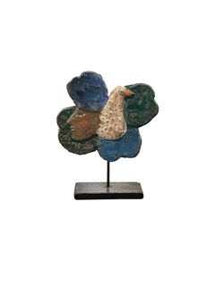 Jacotte & Roger Capron Ceramic Miniature N°JAC142, Abstract Sculpture