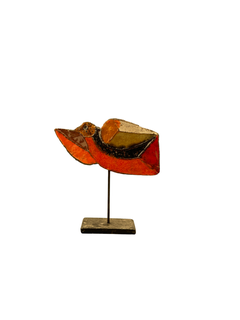 Jacotte & Roger Capron Keramik-Miniatur Nr. JAC148, abstrakte Geometrie