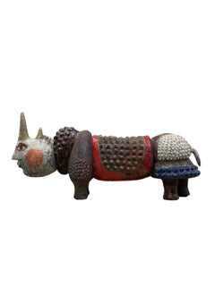 Roger Capron, rinoceronte in ceramica N°CAP07