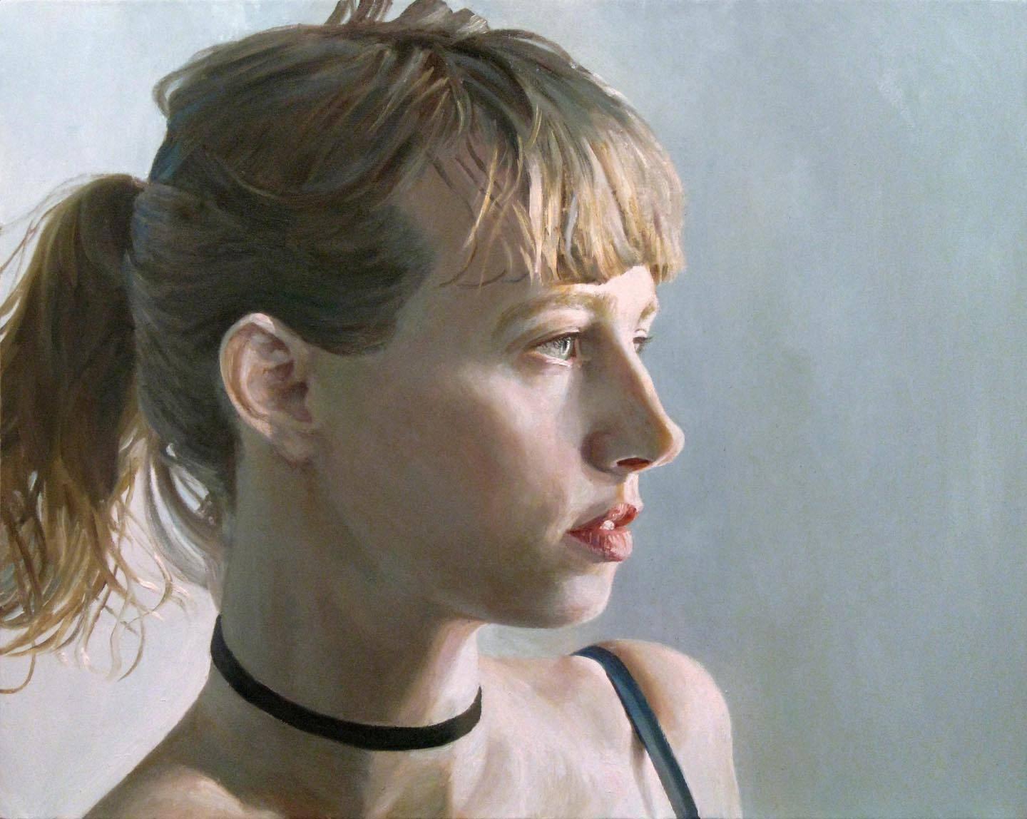 Stephen Wright Portrait Painting - CATHERINE 6 - Contemporary Realism / Figurative Art / Blonde