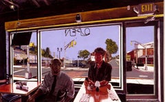 URBAN WORD BY DAY, figurative diner scene, contemporary realism