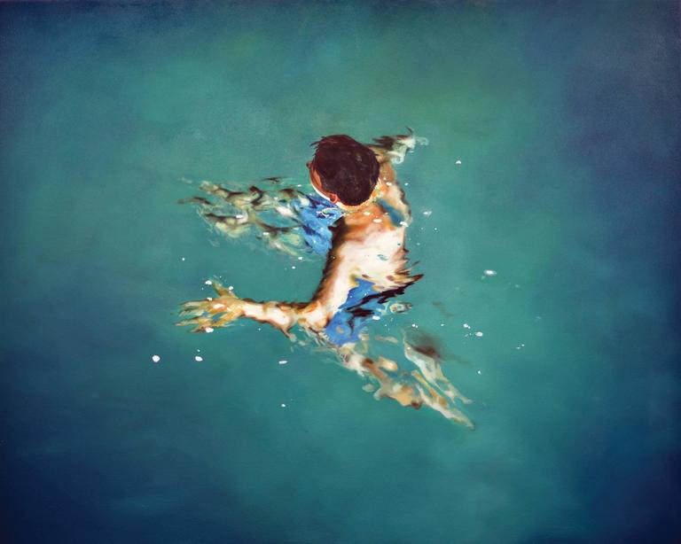 Eric Zener Treading Water 2, Painting For Sale at 1stdibs