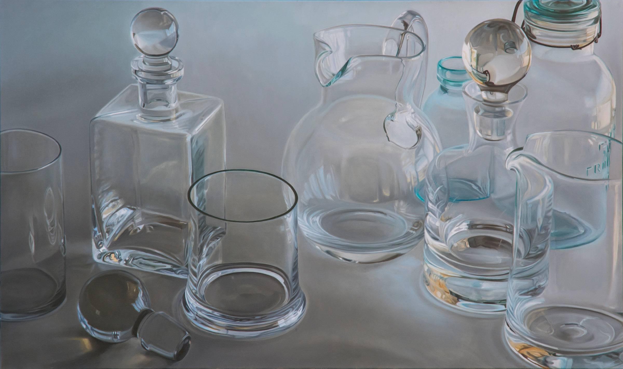 Steve Smulka Still-Life Painting - Shades of Grey