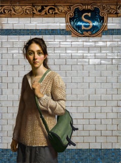 SOPHIE- SPRING ST., portrait of girl, subway station, new york city, hyper-real