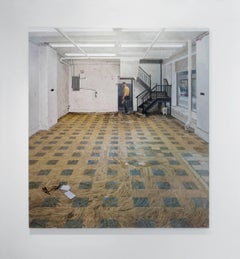 SPACE FOR RENT - Realism / Empty Room with tiled floors and white walls