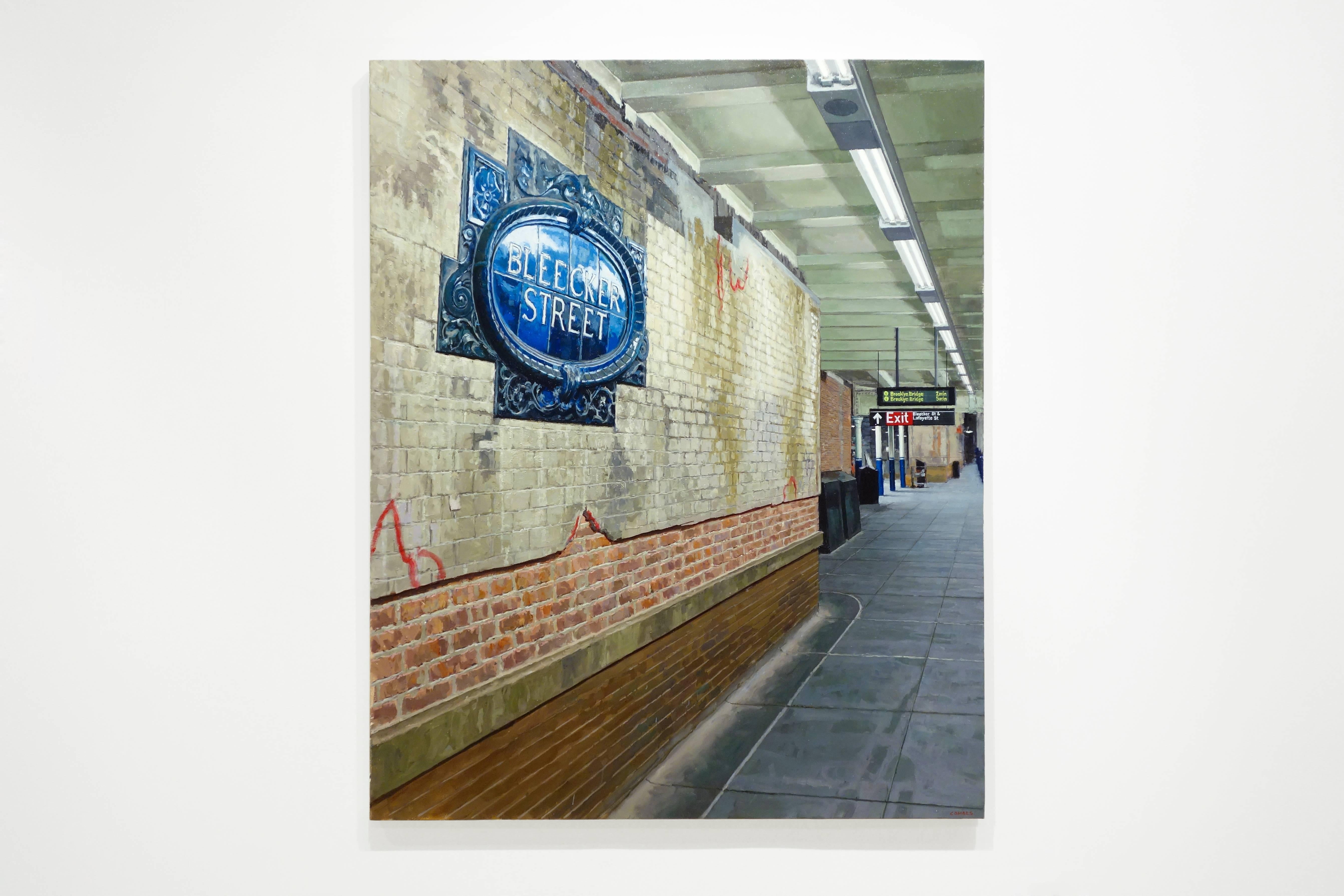 Bleecker Street Renovation - Painting by Richard Combes