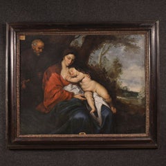 17th-century Flemish oil-on-canvas painting, *Rest on the Flight into Egypt*, 1660