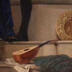 A magnificent 19th-century oil-on-canvas portrait signed by F. Vinea.