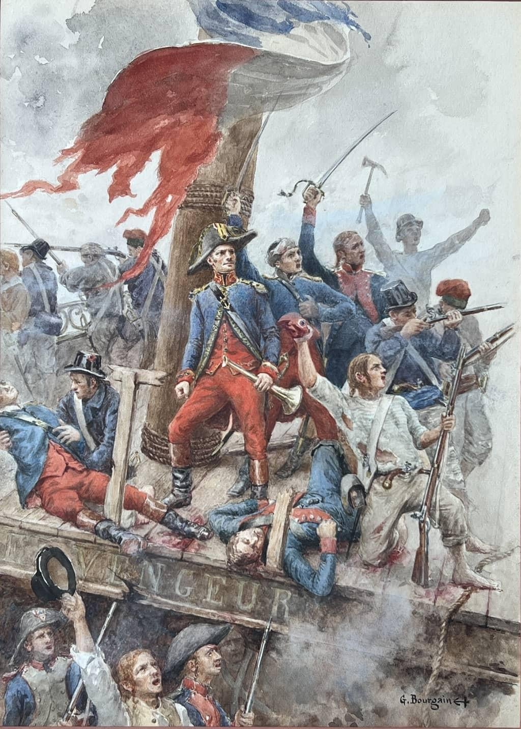 Gustave Bourgain Figurative Art – Le Vengeur