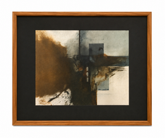 Untitled Abstract Painting, Oil on Canvas, Framed, Circa 1970s
