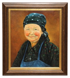 Titulado "Maria La Colora" - Óleo sobre tela - Firmado y enmarcado - Año 1985