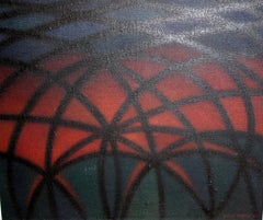 Titulado "Homenaje a Gaudí" - Técnica mixta - Enmarcado - 1966