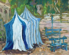 Intitulée « Zarauz » - Huile sur toile - Signée et encadrée - Année 1992