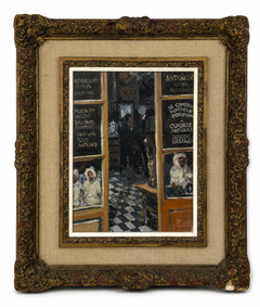 Ramón Lombarte Barcelona Antique Shop Interior Oil Painting, 1983