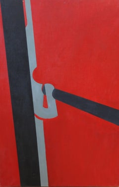 Se titula «Choque» - Óleo sobre lienzo - Sin enmarcar - 120 x 78 cm.