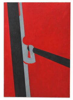 Se titula «Choque» - Óleo sobre lienzo - Sin enmarcar - 120 x 78 cm.