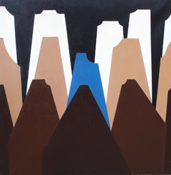 Se titula «Gente» - Óleo sobre lienzo - Sin enmarcar - 120 x 120 cm.