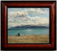 Josep Maria Mallol Suazo “L’Estartit” Coastal Landscape Oil Painting, 1963