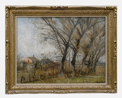 Josep Maria Mallol Suazo 1940s Impressionist Landscape Oil Painting