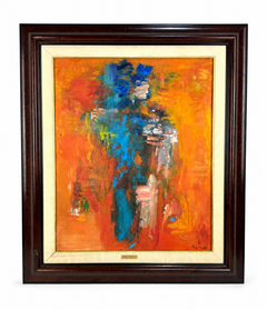 Rosa Agenjo “Figura” Spanish Abstract Figurative Oil Painting on Canvas