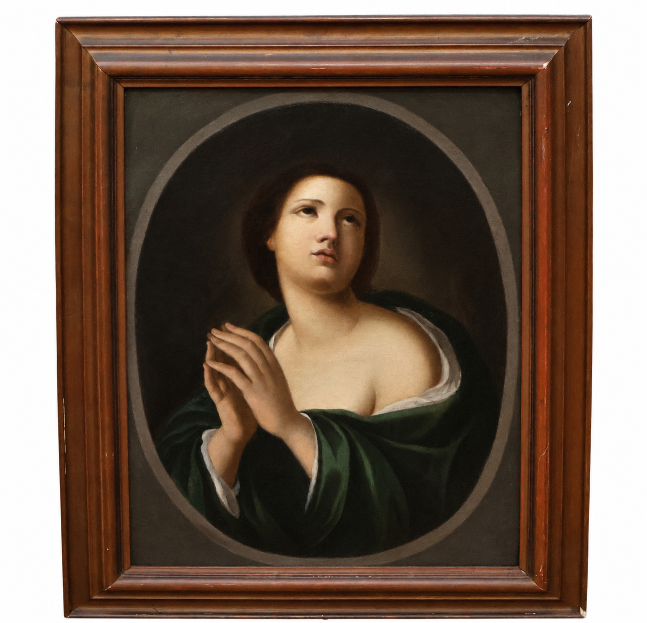 Guido Reni Portrait Painting - Saint Mary Magdalene - Oil on canvas - Framed - High pictorial quality