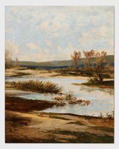 Herbstreflexe – Öl auf Leinwand – Ungerahmt – 131 x 97 cm.