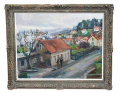 Carretera de Combarro (Pontevedra) - Óleo sobre lienzo - Firmado y enmarcado
