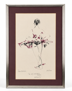 Antoni Vives Fierro Ballerina Artist’s Proof Lithograph, Signed and Dedicated