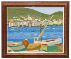 Vista de Cadaqués (Girona) - Óleo sobre tela - Firmado y enmarcado