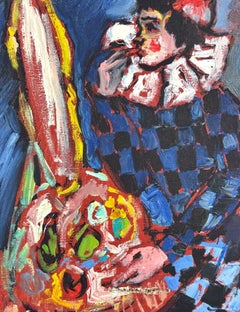 Jordi Sarrà – Harlequin – Oil on Canvas – 28.5 × 23.5 cm