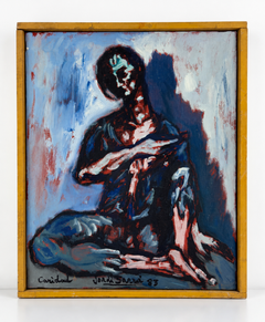 Jordi Sarrà – «Caridad», 1983 – Óleo sobre lienzo – 28,5 × 23,5 cm