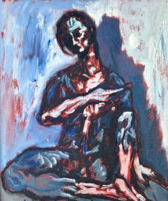 Jordi Sarrà – “Charity”, 1983 – Oil on Canvas – 28.5 × 23.5 cm