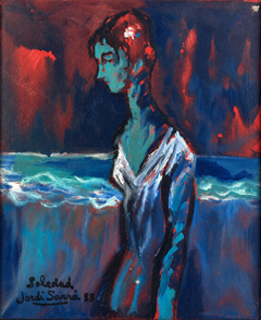 Jordi Sarrà – „Einsamkeit“, 1983 – Öl auf Leinwand – 28,5 × 23,5 cm