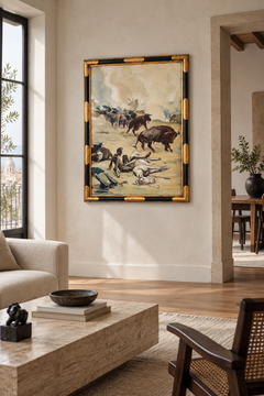 Don Quixote and Sancho Panza – Large Spanish Oil Painting