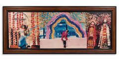 Dorothée Selz – Mixed Media Collage with Figures, 1991