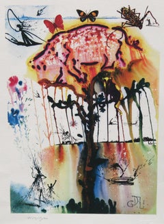 Litografia titulada "Cerdo y pimienta" - Ed. Levine & Levine - Sin enmarcar