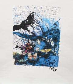 Litografia titulada "SNCF ALPES" - Ed. Levine & Levine - Sin enmarcar