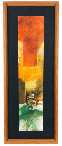 Pablo Rodríguez Guy – Vertical Abstract Watercolor Composition