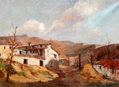 Paisaje rural - Óleo sobre tela - Firmado y enmarcado
