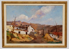 Paisaje rural - Óleo sobre tela - Firmado y enmarcado