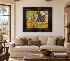 Joan Fuster Bonnin – Mallorcan Landscape with Sheep
