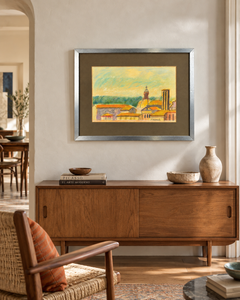 Xavier Blanch Pla – View of Rome – Mixed Media on Paper