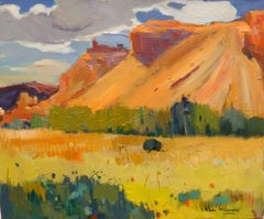Paysage de Ballobar (Aragon) - Huile sur toile - 1974 - Non encadré